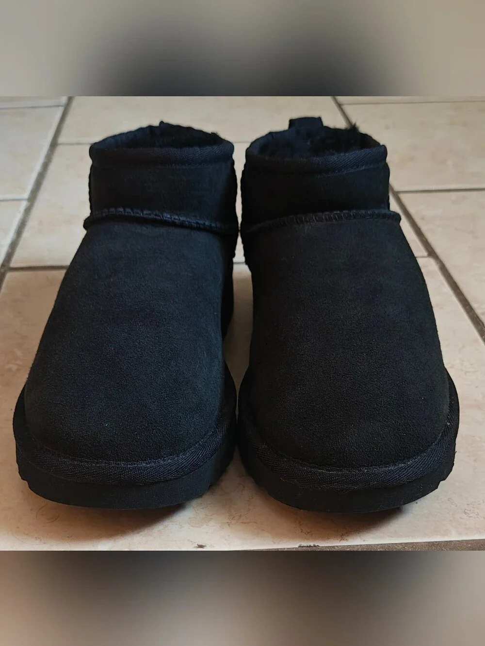 UGG Classic Ultra Mini In Black Women's Size 7